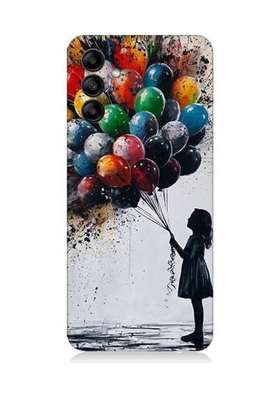 Samsung Galaxy A35 Uyumlu Balonlu Çocuk Desenli Silikon Kılıf