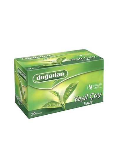 Doğadan Yeşil Çay 20'li Sade Bardak Poşet Çay 35g 5'li Avantaj Paketi - 5 Adet Tarı 34 G