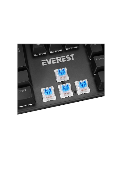 Everest Kb-mk1 Lumos Siyah Usb Rainbow Aydınlatmalı Blue Switch Full Anti-ghosting Mekanik Gaming Oyuncu Klavye
