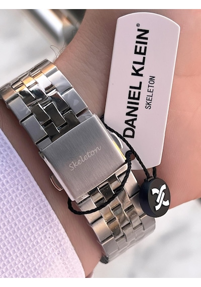 Daniel Klein Otomatik Mekanizma Mehtap Ve Güneş Kadranlı 2 Yıl Garantili Erkek Kol Saati Otm.13855.2 Gümüş