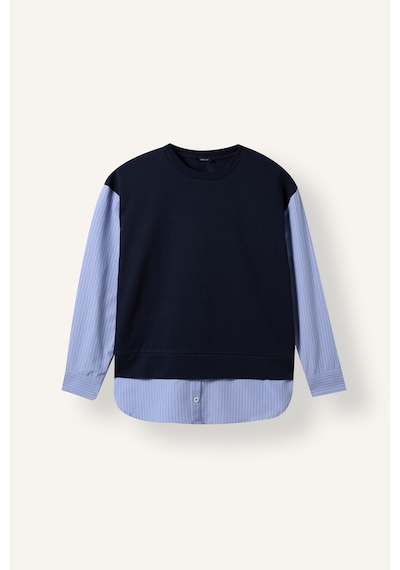 Defacto Regular Fıt Bisiklet Yaka Sweatshirt Tunik G9278ax26aunv251 Lacivert-nv251