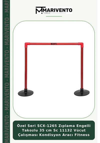 Özel Seri Scx-1265 Zıplama Engelli Takozlu 35 Cm Sc 11132 Vücut Çalışması Kondisyon Aracı Fitness Çok Renkli