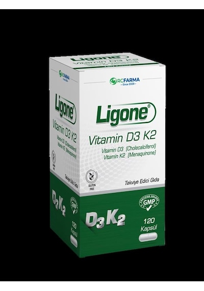 Ligone Vitamin D3/k2 60 Kapsül