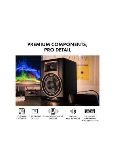 M-audıo Bx5 Bt - 5" Dsp Destekli, Bluetooth Bağlantılı, Applikasyon Kontrollü Amplifikatörlü Stüdyo Hoparlörleri