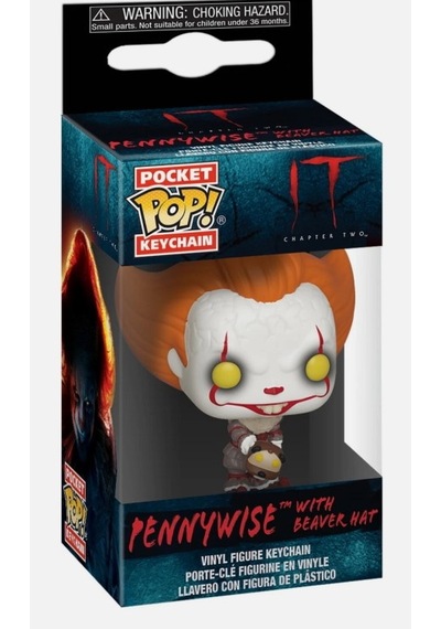 Funko Pop Pocket Keychain It Pennywise With Beaver Hat