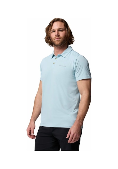 Columbia Tech Trail Utility Erkek Kısa Kollu Polo Tişört-9252 Mavi