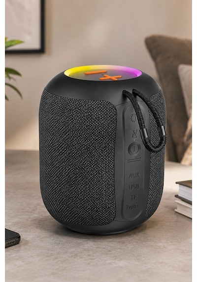 Jedel Sa-147 Rgb Işıklı Taşınabilir Bluetooth Hoparlör 5w Powerbank Fm Radyo, Usb/tf/aux
