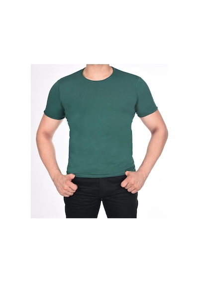 Black Steel Süprem Kısa Kol Pis Dikiş Slimfit Düz Tshırt-1884 (475206768)