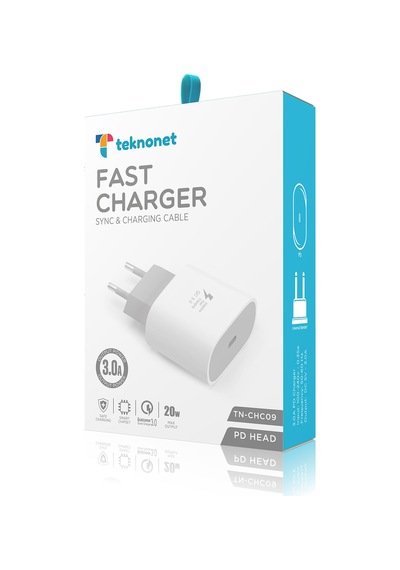 Teknonet Tn-hch09 20w Pd 3000 Mah Şarj Aleti Beyaz