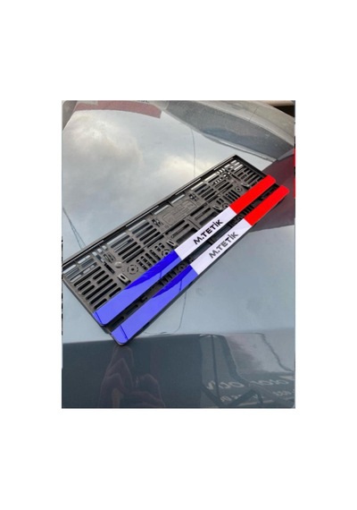 Lazer Kesim Renkli Tasarım 2 Adet Lüks Pianoblack Oto Pleksi Plakalık - 606600117