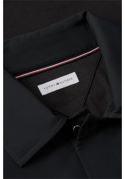 Tommy Hilfiger Pamuklu Klasik Yaka Çıtçıtlı Ceket Erkek Ceket Mw0mw43215 Bds Siyah