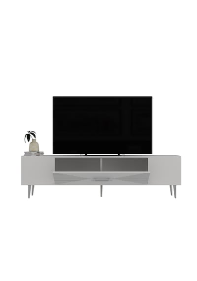 Motif Tv Sehpası Tv Ünitesi 150 Cm Beyaz Gümüş