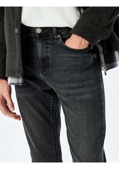 Koton Pamuklu Slim Fit Jean Pantolon - Brad Jean Siyah 5wam40018nd Siyah Koton Pamuklu Slim Fit Jean Pantolon - Brad Jean Siyah 5wam40018nd Siyah