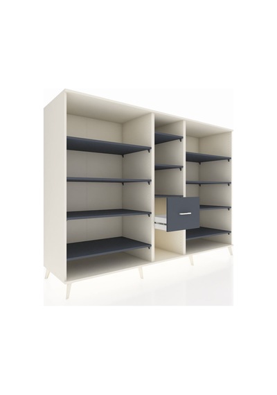 Kronos Dolap 11 Raflı 3 Çekmeceli 220x59x163 Aytaşı-antrasit Aytaşı-antrasit Kronos Dolap 11 Raflı 3 Çekmeceli 220x59x163 Aytaşı-antrasit Aytaşı-antrasit