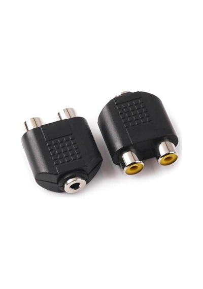 Dişi Stereo Rca Dişi Çevirici 2x Rca Dişi Aux Dişi Jack 3.5 Mm Dişi 2 Rca Dişi Jack