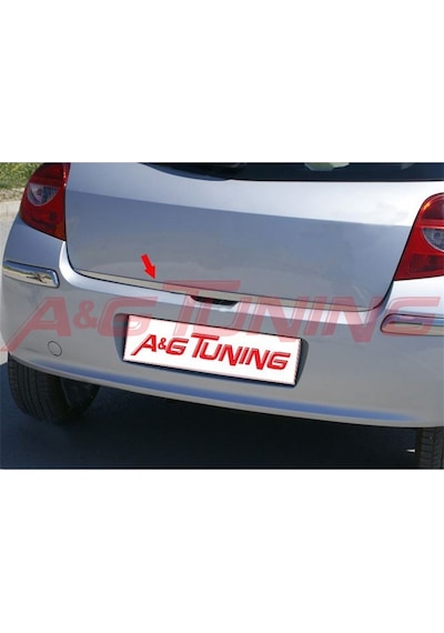Renault Clio 3 Hb Krom Bagaj Alt Çıta Formlu Paslanmaz Çelik N11.5202