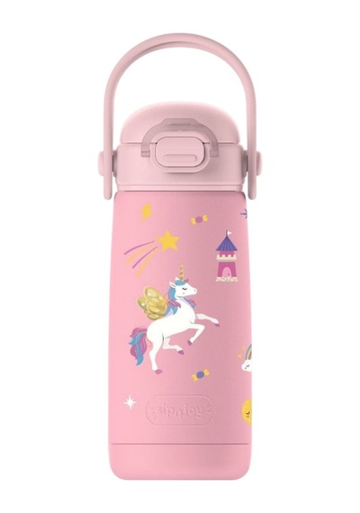 Sipnjoy - Sipsquad Plus Çocuk Su Termosu 480 Ml - Golden Horn