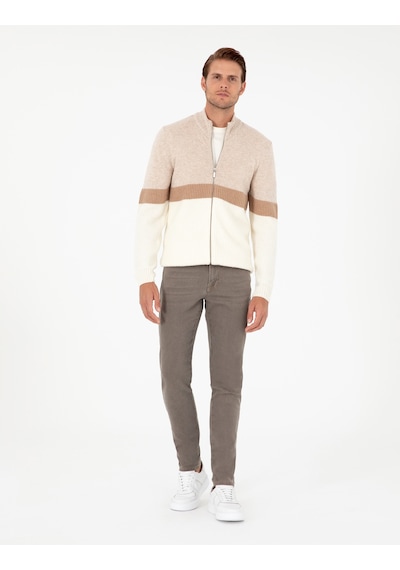 Pierre Cardin Erkek Ekru Hırka Triko 50296434-vr019 Ekru