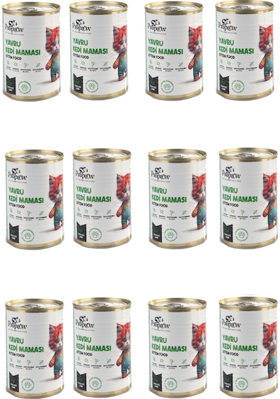 Propaw Kuzu Parça Etli Jöleli Premium Tahılsız Yavru Kedi Maması 12 x 415 G