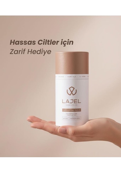 Lajel Premium 3'lü Set Beyaz Duş Kesesi