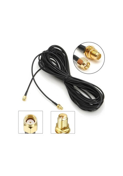 Sma Dişi Erkek Uzatma Kablosu Modem Anteni Wireless Anteni Wifi Anten Uzatma 5m