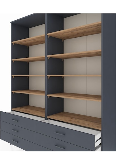 Hyperion Gardrop 10 Raflı 6 Çekmeceli 176x44x221 Antrasit-çam/antrasit Çam/antrasit Hyperion Gardrop 10 Raflı 6 Çekmeceli 176x44x221 Antrasit-çam/antrasit Çam/antrasit