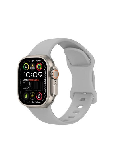 Apple Uyumlu  Watch Ultra/ultra2 49mm Yumuşak Hafif Silikon Kordon Kayış