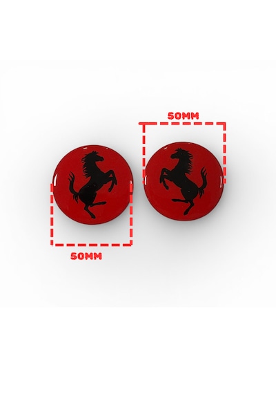 Ferrari Damla Sticker Kırmızı Takım-arr3066