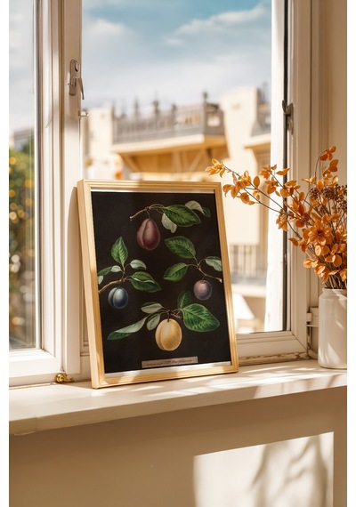 Bohem Sofra Hikayesi Ahşap Çerçeveli Poster Tablo 115 Ahşap 01