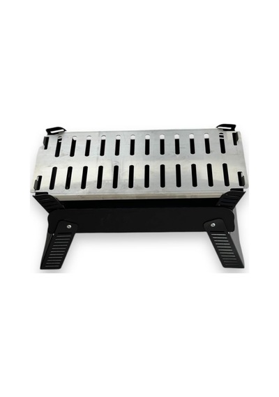 Tr Paslanmaz Izgaralı Portatif Katlanır Mangal 47x25cm Model X1 - Taşıma Çantalı Pratik Diğer