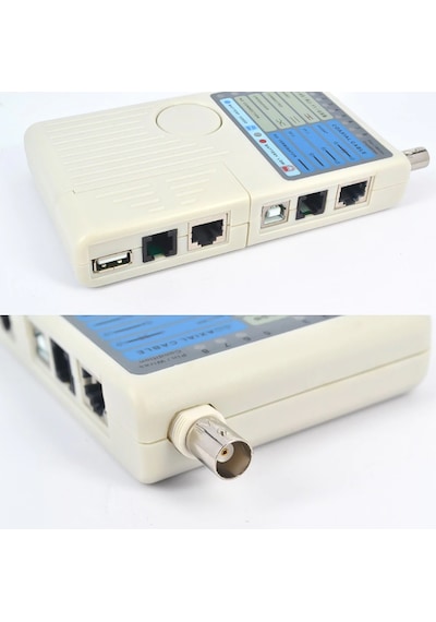 Profesyonel Kablo Tester Rj11 Rj45 Usb Bnc Kablo Test Etme Cihazı
