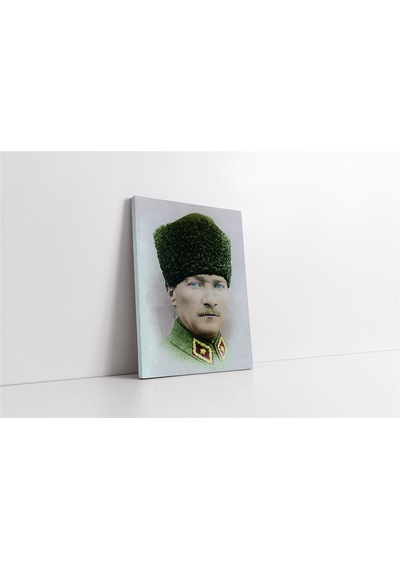 Kalpaklı Atatürk Kanvas Tablo-152121