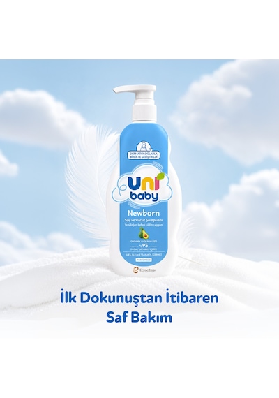 Uni Baby Newborn Yenidoğan Saç ve Vücut Şampuanı 500 Ml 3'lü