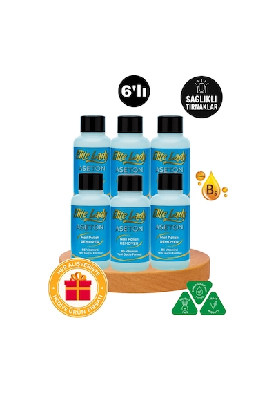 Elite Lady B5 Vitaminli Aseton Pompalı 6 x 200 ML