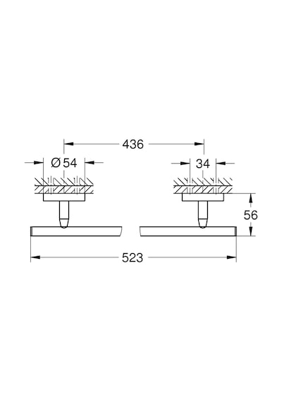 Grohe Start Cosmopolitan Quickfix Uzun Havluluk, 522 Mm, Duş/bany Diğer