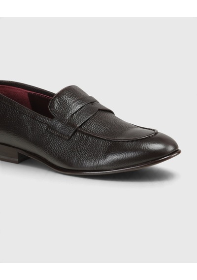 Ramsey Kahverengi Deri Klasik Loafer