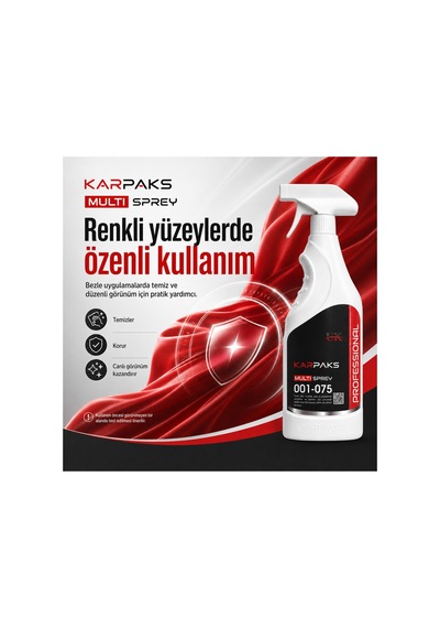 Karpaks Professional 750 Ml Çok Amaçlı Yüzey Temizleyici Ev, Ofis, Fabrika Ve Araç İç Yüzey Tekli