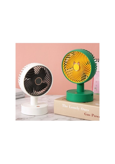 Mini El Fan Masaüstü Yeni Nesil Vantilatör 3 Kademeli Masaüstü Fan Şarjlı Sogutucu