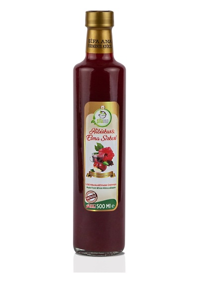 Hibiskuslu Elma Sirkesi 500 Ml