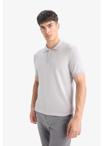 DeFacto Standart Fit Polo Yaka Kısa Kollu Triko Tişört E3241AX25SPGR192