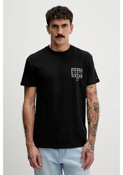 Tommy Jeans Erkek Tişört-dm0dm22319 Siyah