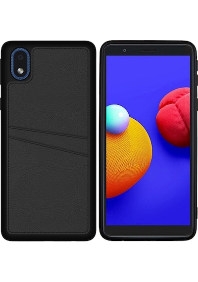 Fitcase Samsung Uyumlu Galaxy A01 Core Kilif Proda Deri Çift Kartlik Cep 500640610