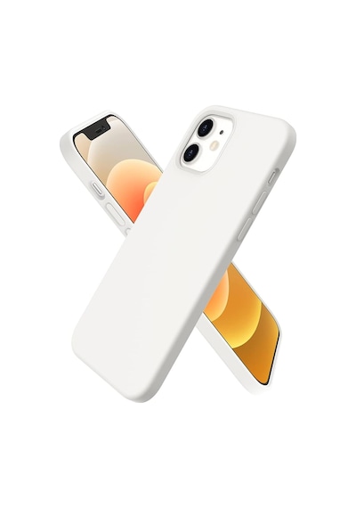 Apple Uyumlu iPhone 12 Ve 12 Pro Model Lansman Kılıf, İçi Kadife , Yüksek Kalite, Leke Tutmayan Beyaz
