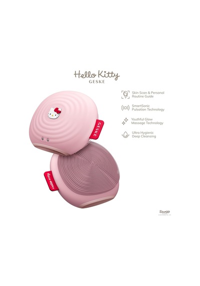 Geske Hello Kitty Titreşimli 4 Mod 1 Arada Yüz Temizleme Ve Masaj Cihazı Pink Pembe