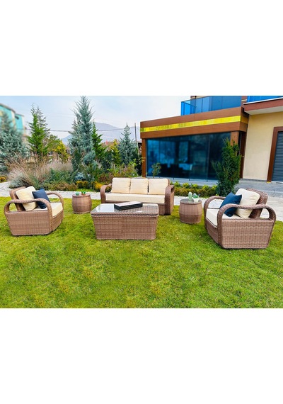 Monalin Home Garden 5 Kişilik Lord Lüks Rattan Örgü Bahçe & Balkon & Teras Oturma Grub Minderli & Camlı & Masalı Ekstra Lüks Takım Krem Monalin Home Garden 5 Kişilik Lord Lüks Rattan Örgü Bahçe & Balkon & Teras Oturma Grub Minderli & Camlı & Masalı Ekstra Lüks Takım Krem