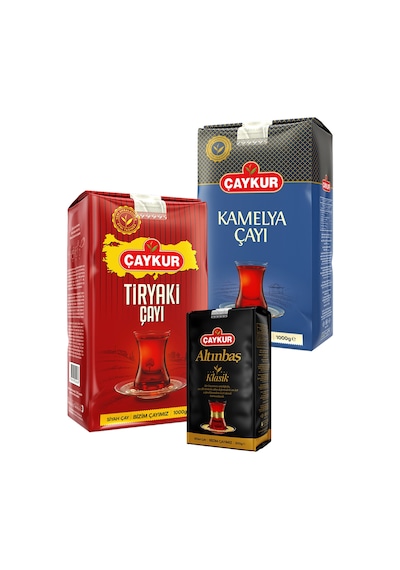 Tiryaki 1kg, Kamelya 1kg, Altınbaş 200gr Dökme Çay Paketi