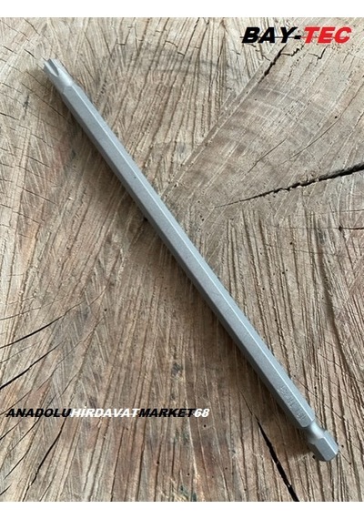 Baytec Uzun Tork Uç Manyetik T30 Yildiz Tork Uç 15Cm Crv Çelik