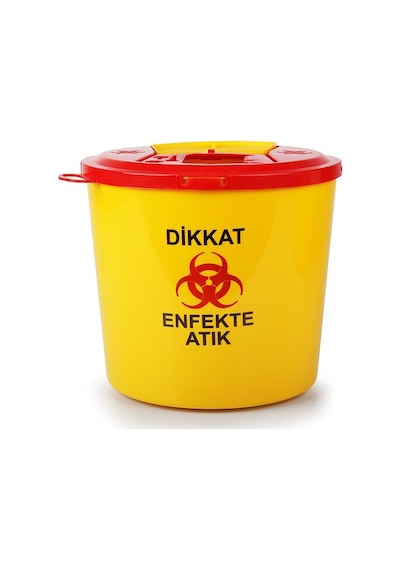 Omnisoft Tıbbi Atık Plastik Çöp Kovası 10 lt
