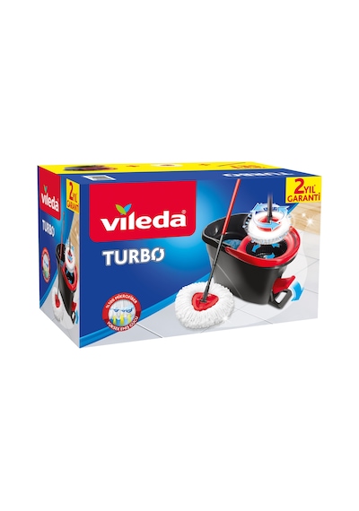 Vileda Turbo Pedallı Temizlik Seti Komple Set +yedek Paspas Ucu