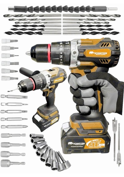 Schmıtzer 4lüset-t Pro 21v 40 Parça Şarjlı Akülü 3 Modlu Hilti Matkap Somun Sıkma Sökme Taşlama